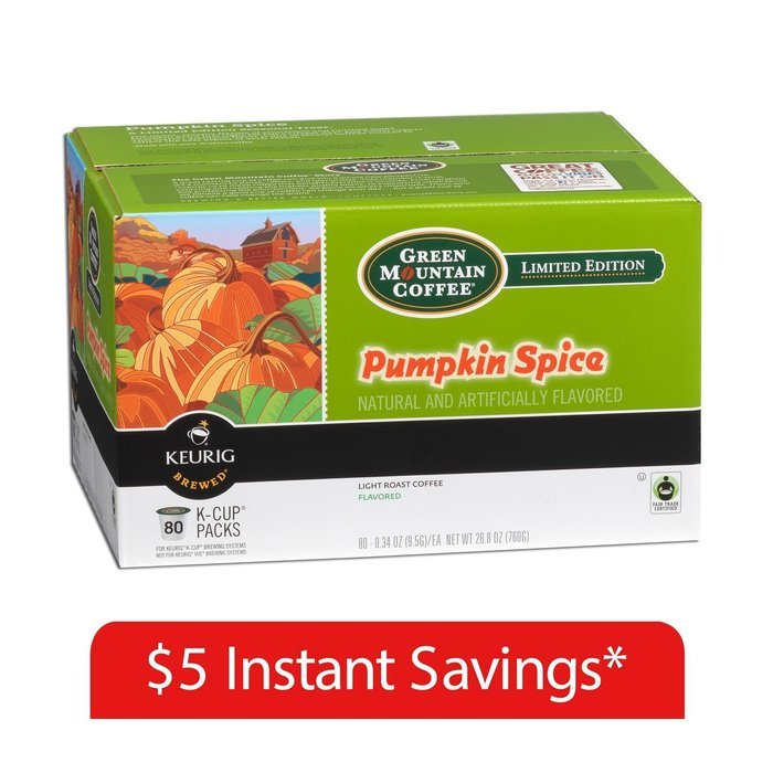 Green Mountain Coffee, Pumpkin Spice (80 K-Cups)