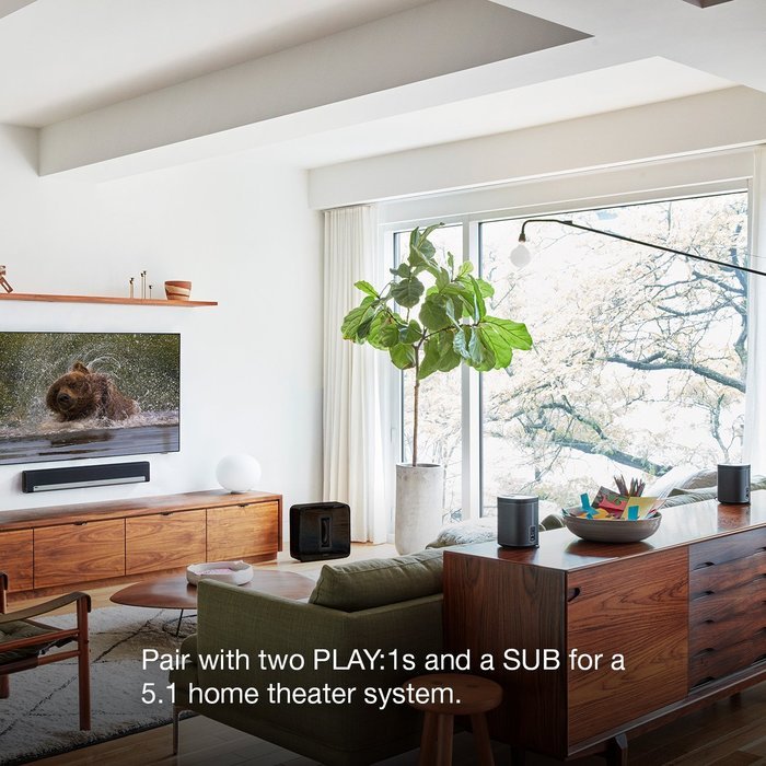 Sonos PLAYBAR TV Soundbar/ Wireless Streaming TV and Music Speaker N7