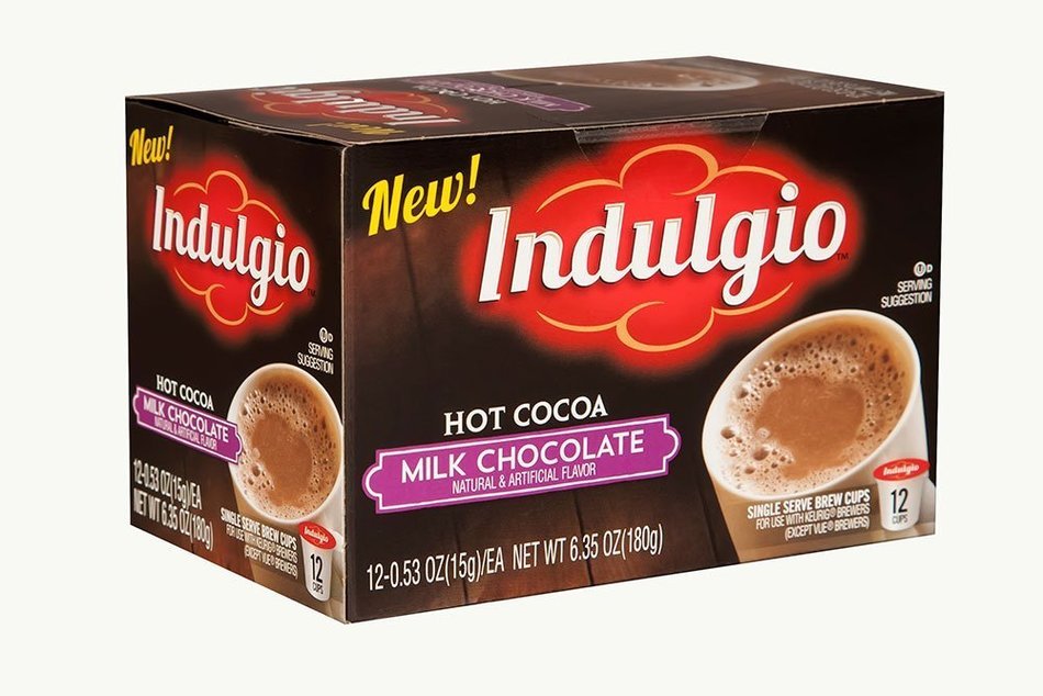 Indulgio Milk Chocolate Cocoa Single Serve for Keurig K-Cup Brewers, 24 Count N13