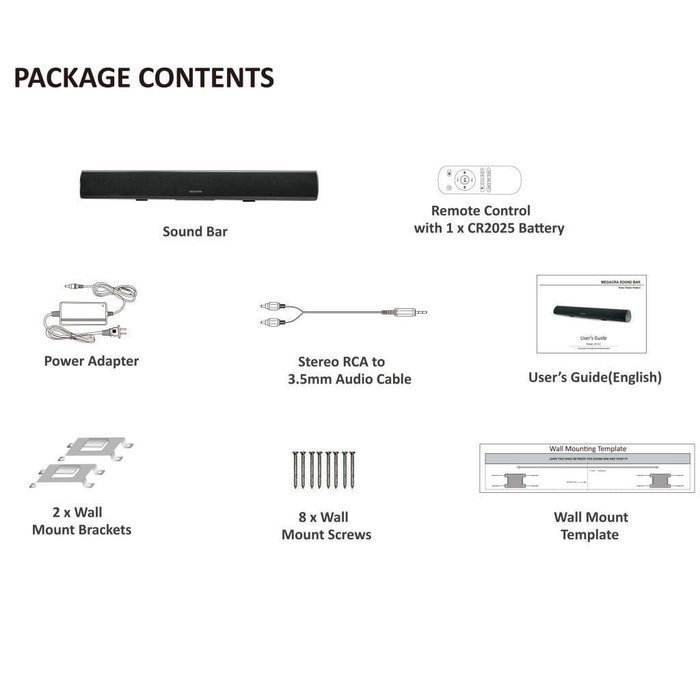E-Ran black super bass system 34 inch bluetooth sound bar N5