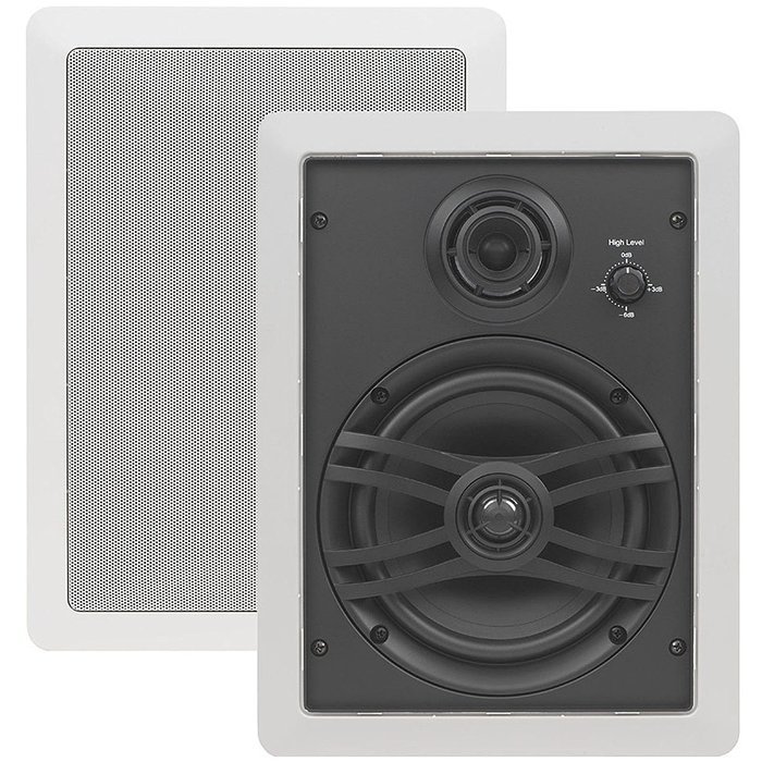Yamaha NS-IW660 3-Way In-Wall Speaker System for Custom Install, White N3