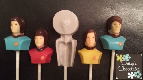 Star Trecky Chocolate Candy Lollipop Mold N2