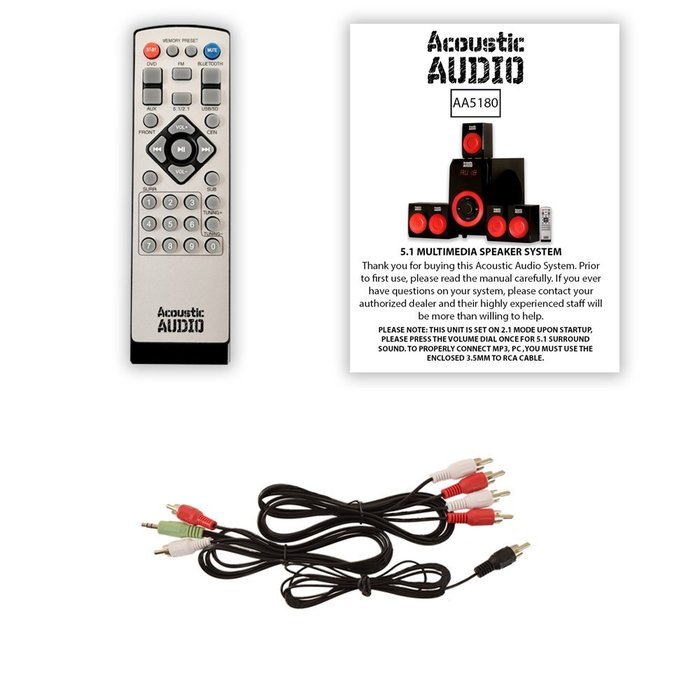 Acoustic Audio AA5180 5.1 Surround Sound Home Entertainment System N2