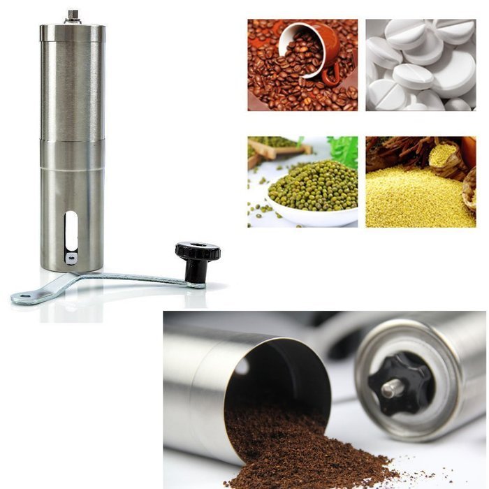 MYT &reg; Portable Stainless Manual Coffee Grinder , Coffee Bean Grinder Manual Grinder for Coffee Bean Spices/Papper N9