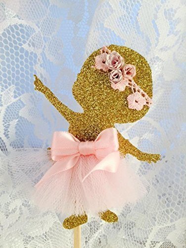 Baby Girl Ballerina Cake Topper or Cupcake Toppers N4