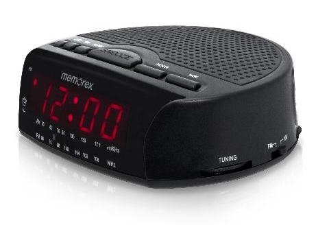 Memorex Am/fm Radio Large Red LED Display Alarm Clock (Black)