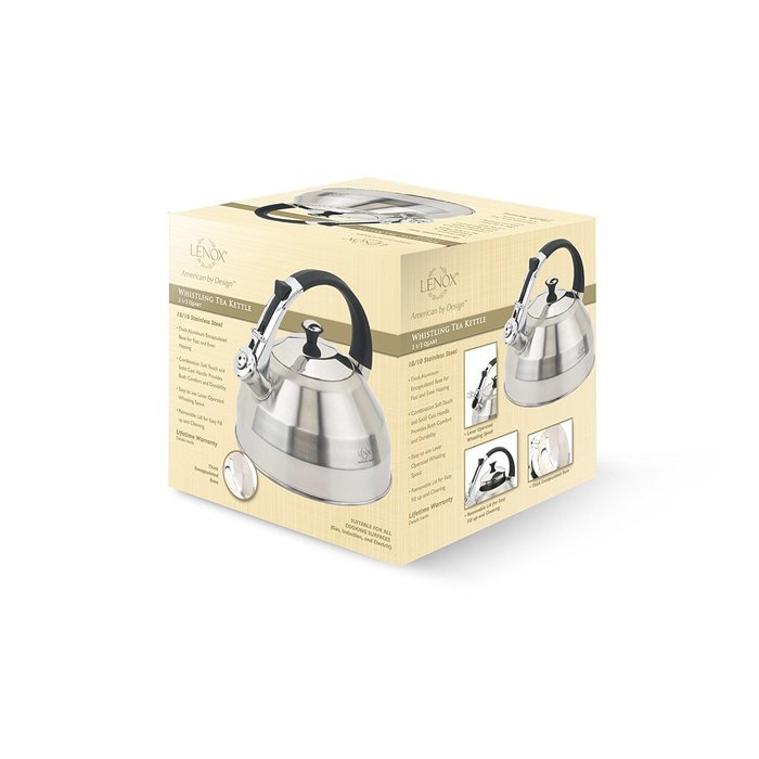 Lenox L-12185 SS Tea Kettle, 2.5-Quart, Gold N6