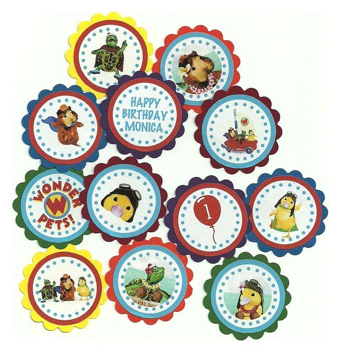 Wonder Pets Personalized Birthday or Party Cupcake Toppers