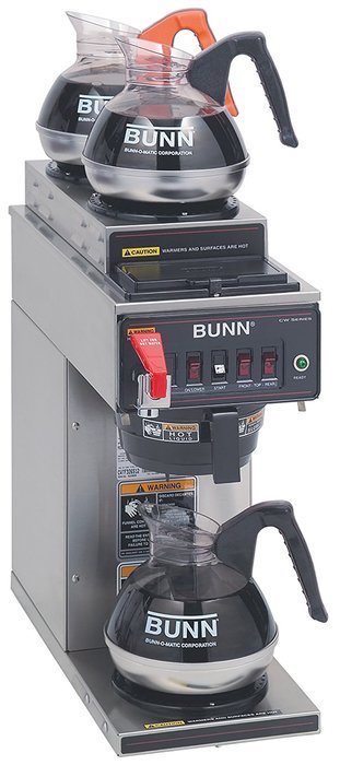 Bunn 12950.0283 CWTF20-3 Automatic Commercial Coffee Brewer with 3 Warmers