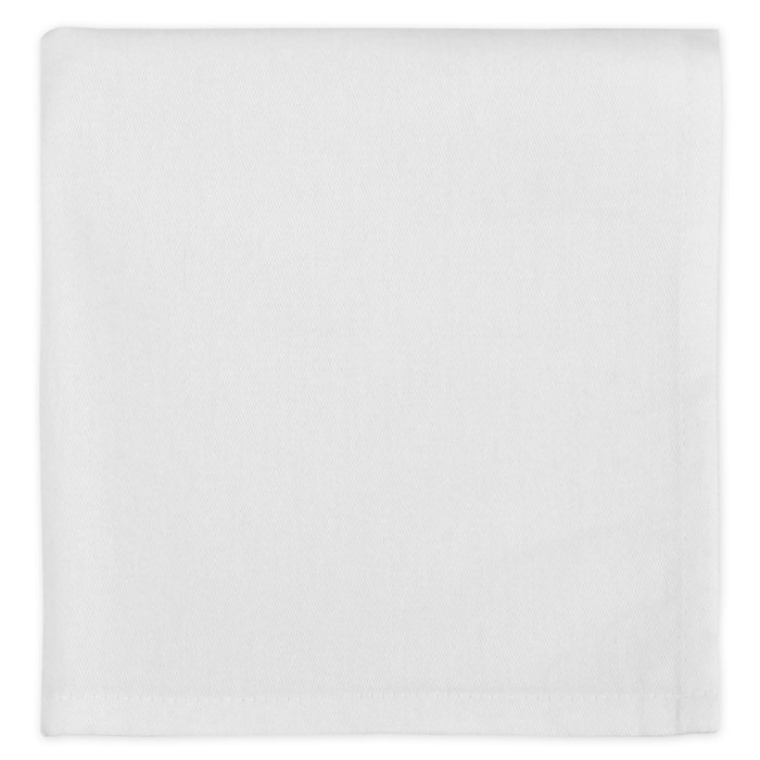 DII 100% Cotton, Machine Washable Everyday Basic Buffet Napkin, 16 x 16", Cream, Set of 12 N15