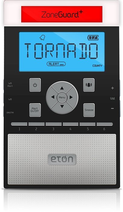 Eton ZoneGuard+ Weather Alert Clock Radio System with Wireless Alert Modules - Black (NZG200B) N5