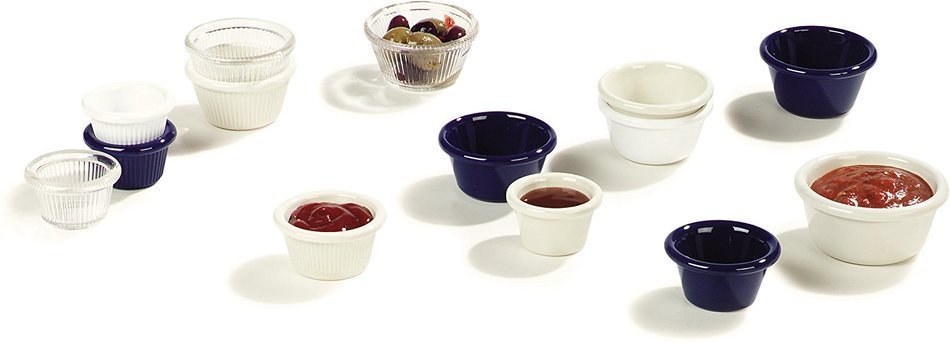 Carlisle 4312603 SAN Smooth Ramekin, 6 oz Capacity, 1.80" Height, Black (Case of 48) N6