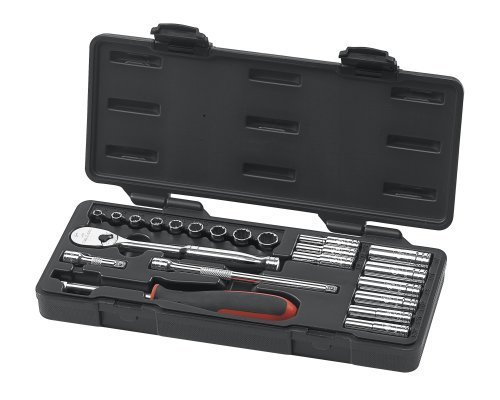 GearWrench 80325 22 Piece 1/4-Inch Drive SAE Socket Set (Standard/Deep) by GearWrench
