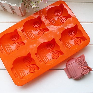 Y&XL&H Owl Shape Silicone Cake Pan Chocolate Soap Pudding Jelly Candy Ice Cookie Biscuit Mould