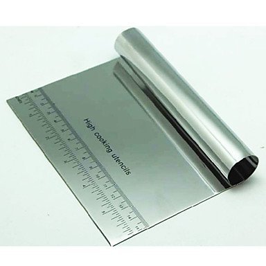 Y&XL&H Stainless Steel Chopper Dough Scraper with Scale Spatula 15cm x 11cm N2
