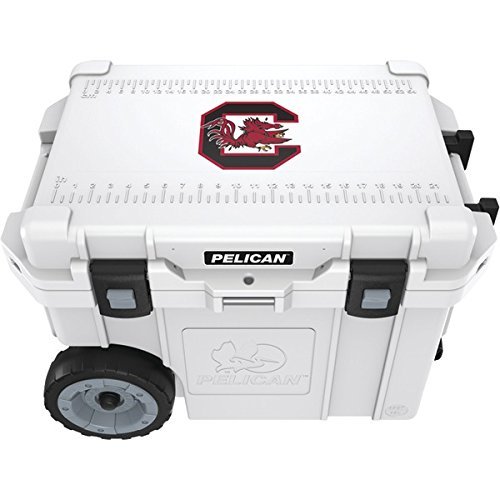 New PELICAN CC-19329-45QWT University of South Carolina Gamecocks Elite Wheeled Cooler