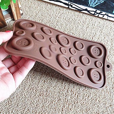 Y&XL&H Button Shaped Candy Chocolate Muffin Baking Mould Mold 2210.50.5 cm N3
