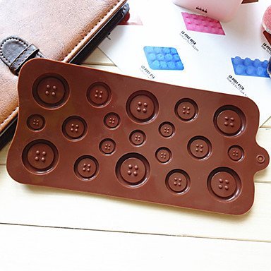Y&XL&H Button Shaped Candy Chocolate Muffin Baking Mould Mold 2210.50.5 cm N4