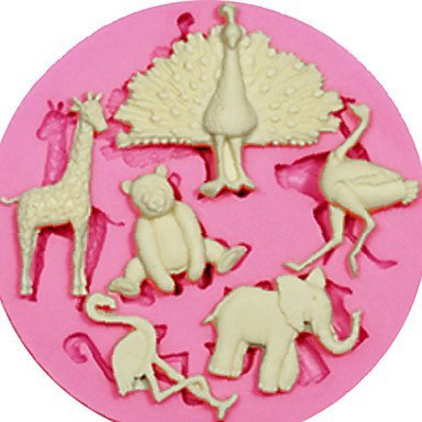 Sher Cute Multi AnimalSilicone Mould Cake Decorating Silicone Mold For Fondant Candy Crafts Jewelry PMC Resin... N2