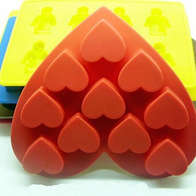 Sher Heart-Shaped Mold Silicone IceTrays Random Color N2