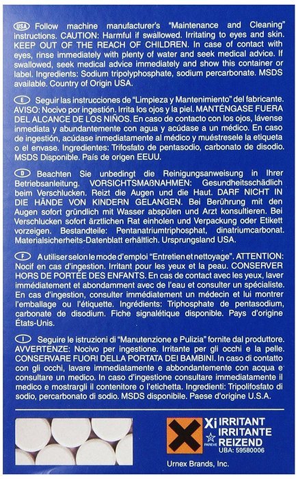 Urnex Cafiza Home Espresso Machine Cleaner Tablets, 8-Count Box N4