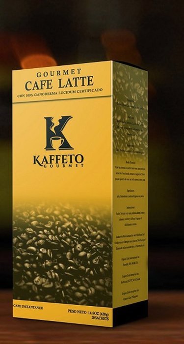 Kaffeto Ganoderma Lucidum Latte Coffee 1 Box Healthy Organic Reishi Lingzhi N4