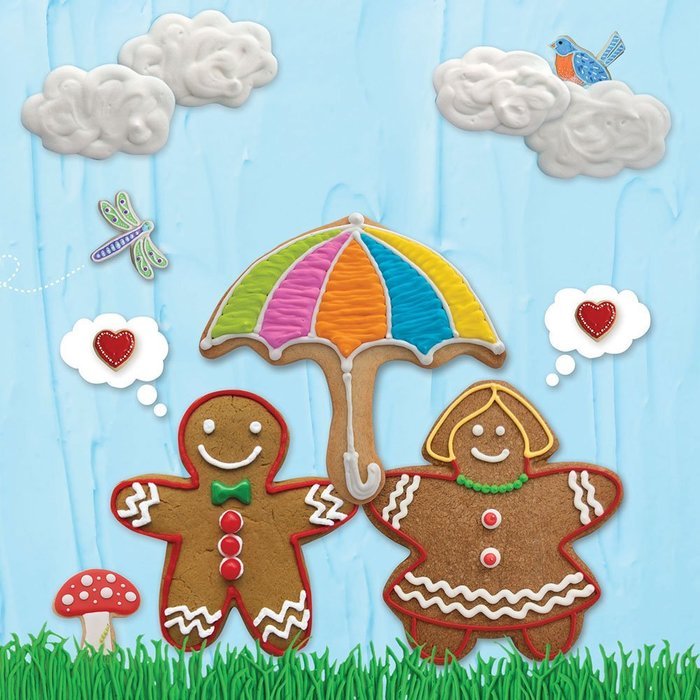 Gingerbread Boy Cookie and Fondant Cutter - Ann Clark - 4.4 Inches - US Tin Plated Steel N6