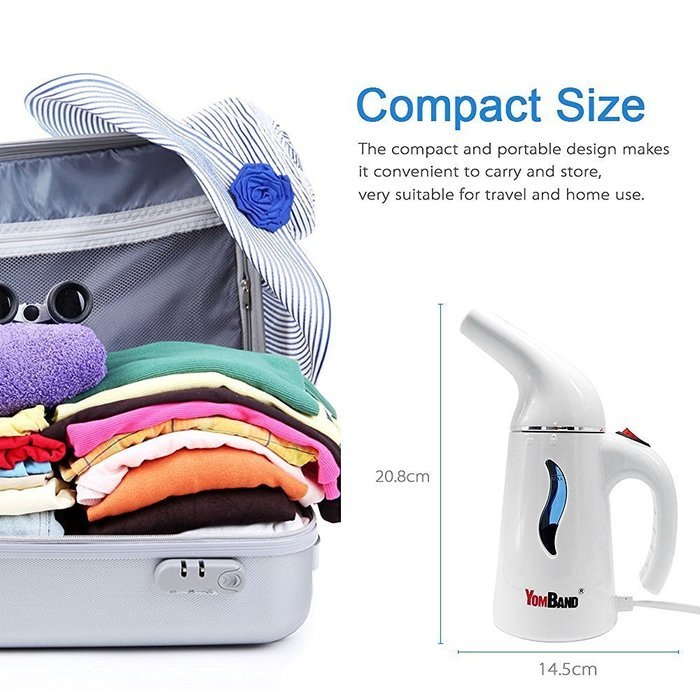 Handheld Garment Steamers for Clothes, Powerful Fast Heat-up Fabric Steamer Perfect for Home and Travel