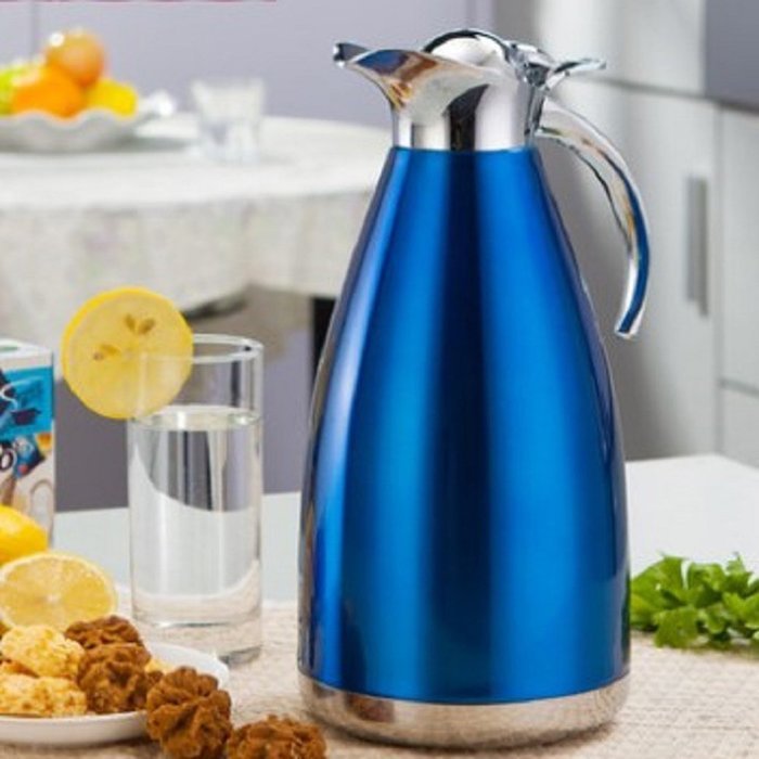 MEGOOD 1.5L Stainless Steel Coffee Carafe Home Vacuum Insulation Pot(Red) N18