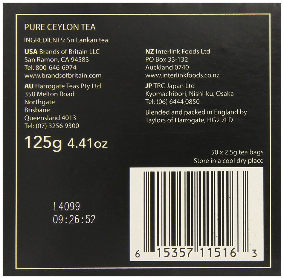 Taylors of Harrogate Classic Tea Variety Box, 48 Count N105