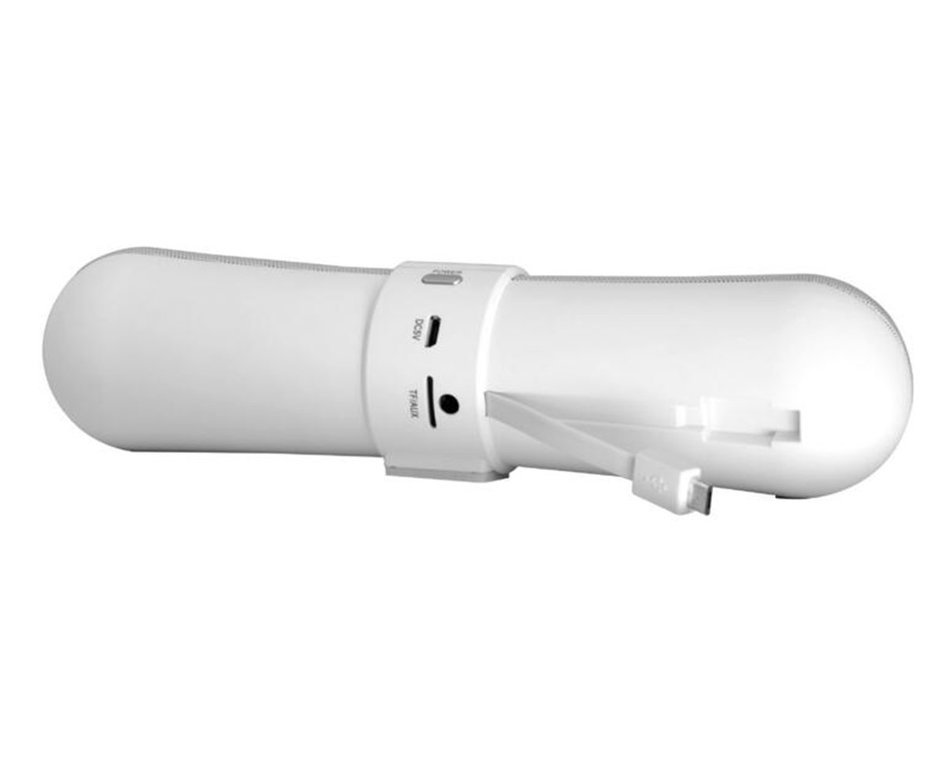Generic Bluetooth Speaker Dual Loudspeakers Wirelss Subwoofer with TF Card Slot Mp3 Player White N3