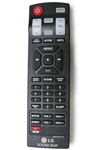 LG OEM Original Part: AKB73575401 Home Theater Sound Bar Speaker Remote Control