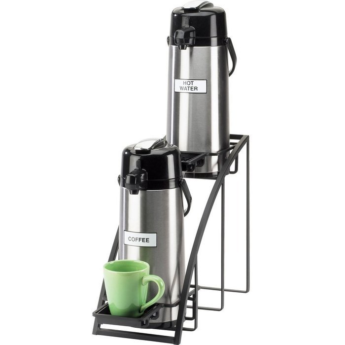 Cal-Mil 1704-13 Mission Styled Airpot Stand, 8" W x 22" D x 15" H, Black