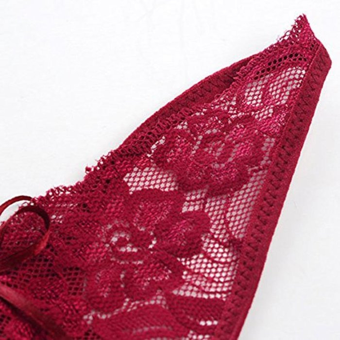 Underpants ，Beautyvan Comfortable Women Lingerie Lace G-String Panty Briefs Knickers Underwear (Red) N16