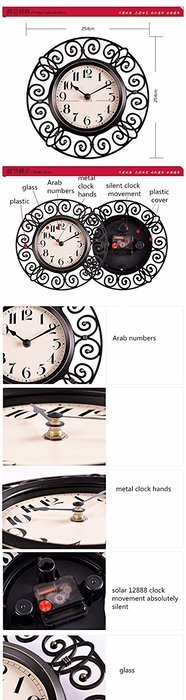 10 inch crafts vintage decorative wall clock modern design silent quartz home decoration unique wall clocks watches...