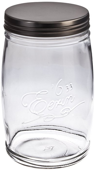 Grant Howard Erin Jumbo Embossed Storage Jar, 136 oz, Clear N2