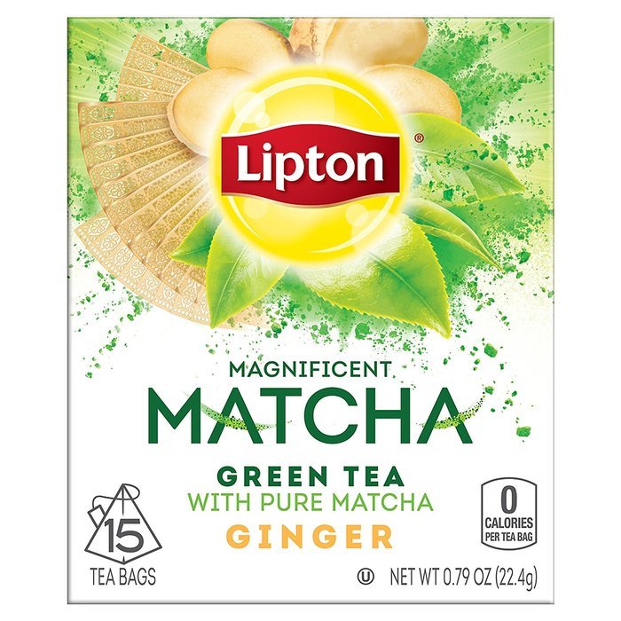 Lipton Green Tea Bags, Matcha Green Tea & Mint 15 ct (Pack of 4) N10
