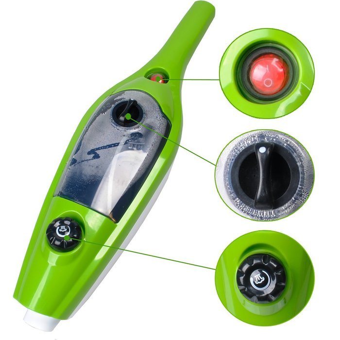 CUH 1500w 10 in 1 Multifunction Steam Mop Floor Steam Cleaner with 3 Replacement Pads N6
