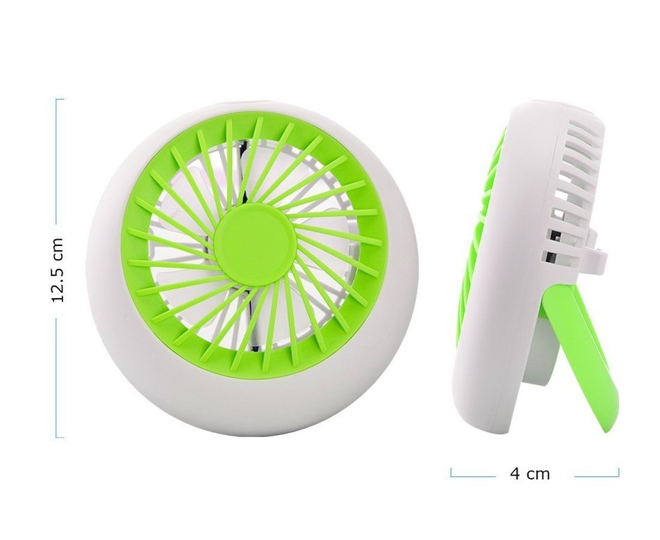 Mystery Rechargeable USB Mini Fan Portable Desktop Table Fan with Bulit-in Battery USB Powered with 3 Modes Speed... N7