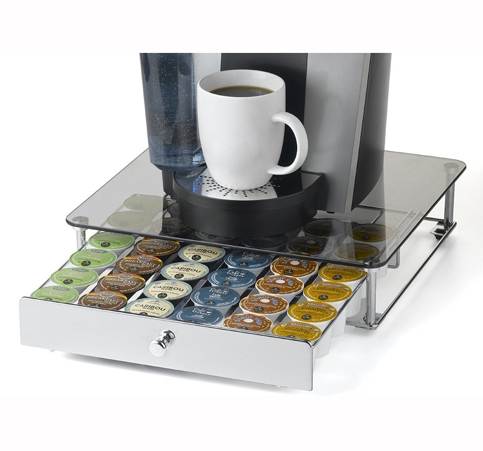Nifty 6470 Keurig Brewed Glass Top K-Cup Rolling Drawer N2