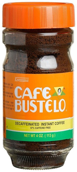 Caf&eacute; Bustelo Decaffeinated Instant Espresso 97 % Caffeine Free, 3.5-Ounce Jars (Pack of 4)