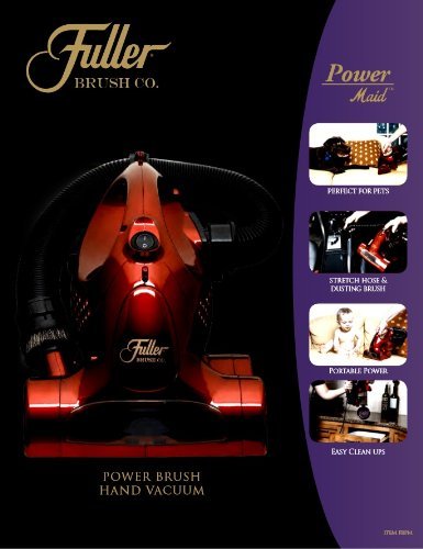 Fuller Brush Power Maid Handheld Vacuum with Power Brush N3