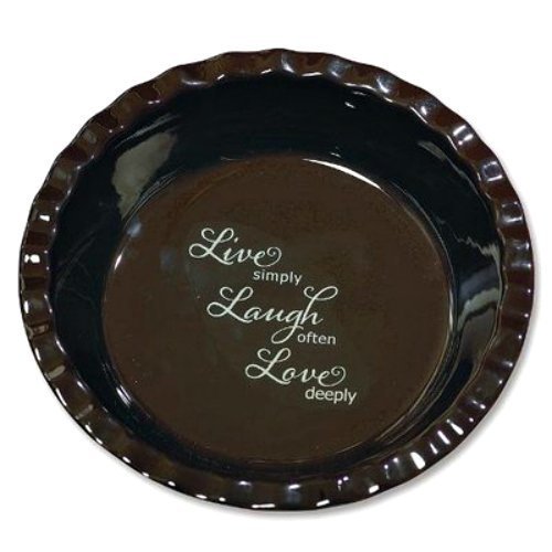 Abbey Press Live Simply Pie Plate - Wall D&eacute;cor Inspirational Religious Gifts 55732-ABBEY