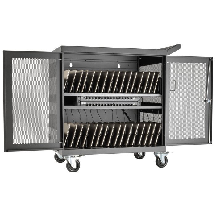 Tripp Lite 16-Port USB Charging Station Cabinet for Tablet, iPad & Android, Charge & Sync, Wall Mount (CS16USB) N12