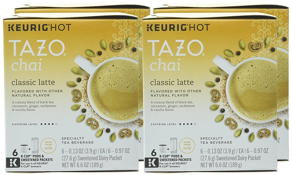 Tazo Classic Chai Latte, K-Cup for Keurig Brewers, 24 Count N7