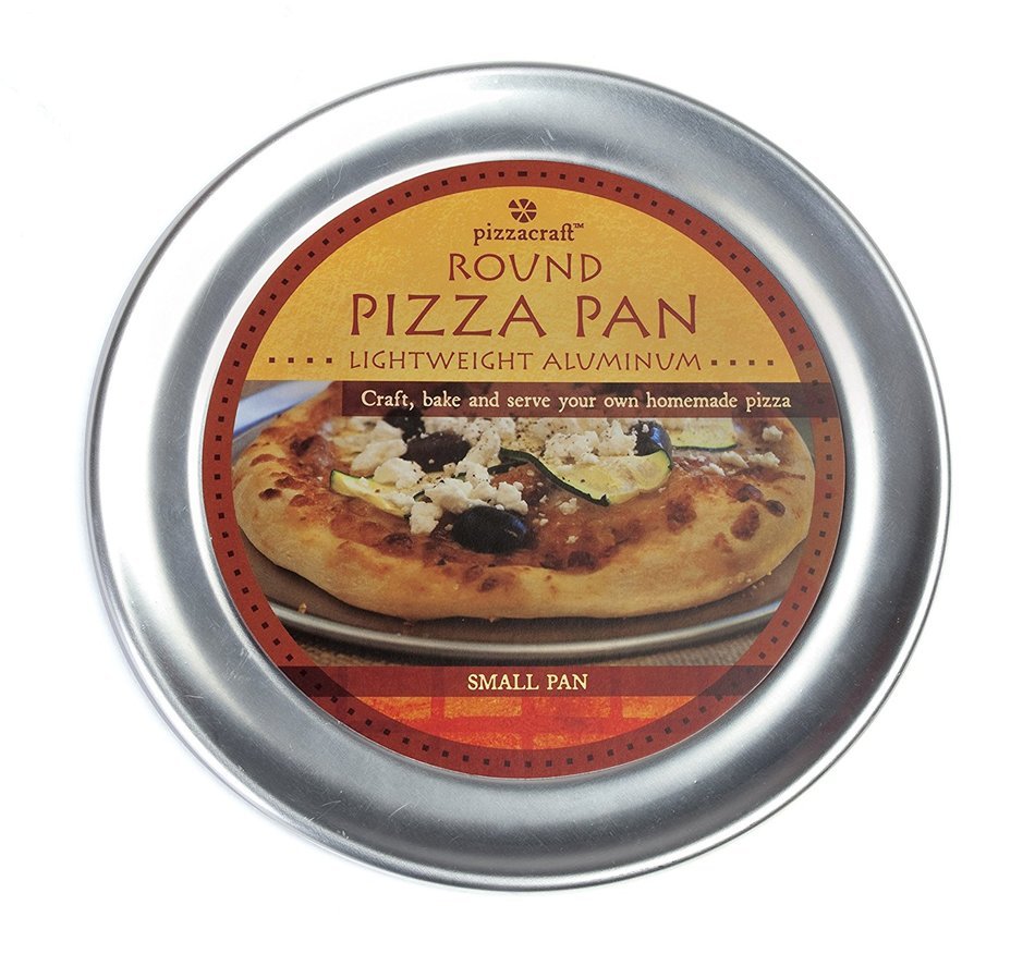 Pizzacraft PC0400 8" Round Aluminum Pizza Pan, Personal Size N12