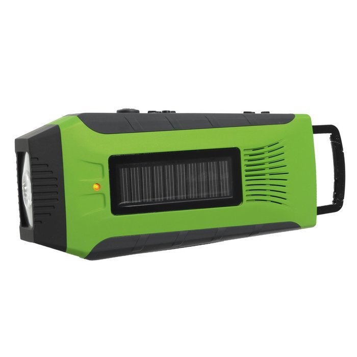 OUTERDO Dynamo Emergency Survival Solar Hand Crank Self Powered AM/FM/NOAA Weather Radio, LED Flashlight,Phone... N46