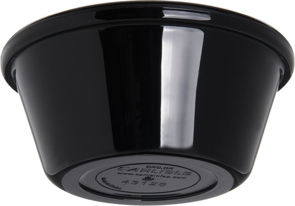 Carlisle 4312603 SAN Smooth Ramekin, 6 oz Capacity, 1.80" Height, Black (Case of 48) N7
