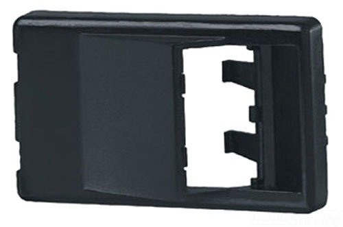 Panduit CFFPA2BL Snap-On 2-Port Angled Modular Furniture Faceplate, Black by Panduit