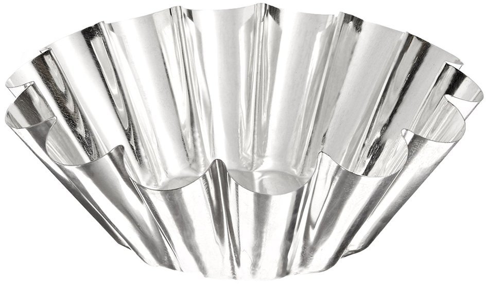 Matfer Bourgeat 14-Fluted Tin Brioche Mold, 8-5/8-by-3 3/8-Inch